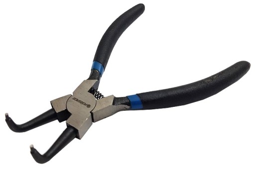 KLIEŠTE NA SADA PRSTENOV VONKAJŠIE OHNENÉ OHNUTÉ 140 MM 90° Forsáž