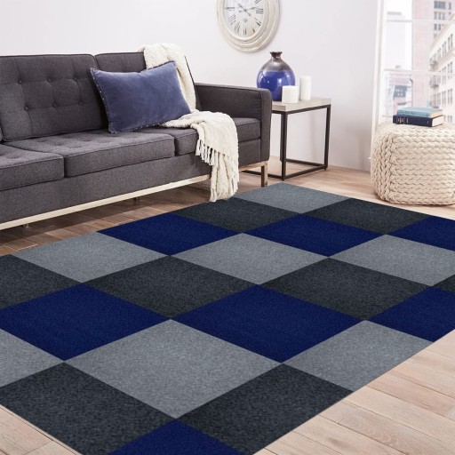 Koberec samolepiaci 60*60 cm Tmavomodrá