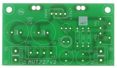 Univerzálny napájací modul, AVT727 PCB
