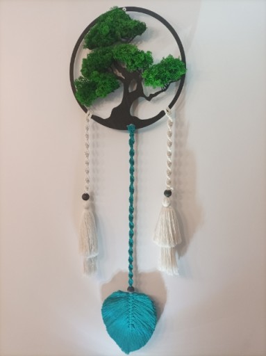 Bonsai strom, lapač snov, mach, mach, veľká základňa