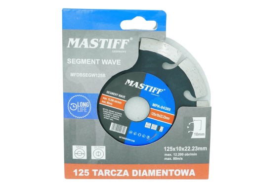 ODVETRANÝ DISK 125 SEGMENTOVÝ DIAMANT NA BETÓN