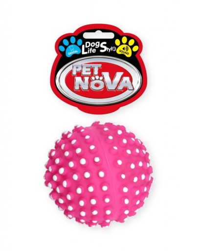 PET NOVA Lopta pre psíka ježka s výstupkami, 6,5 cm