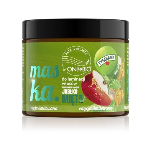 ONLYBIO TYMBARK VLASOVÁ LAMINOVACIA MASKA APPLE MINT 200ML