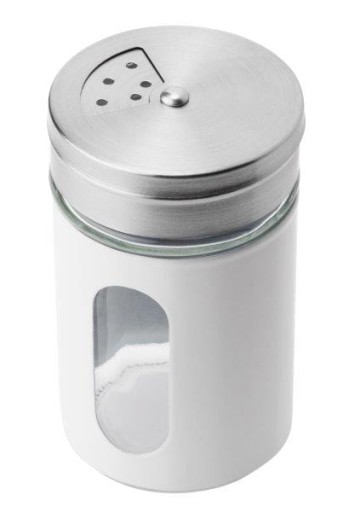 Sklenená korenička ALCANO 90 ml, biely lesk