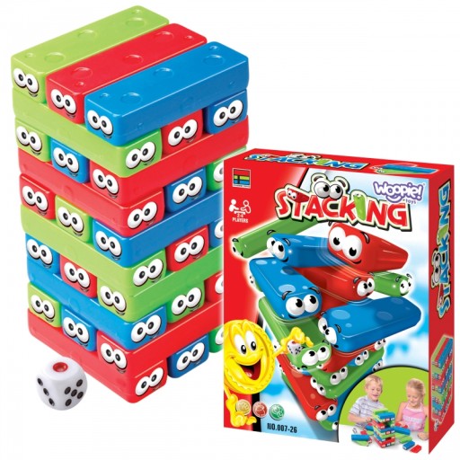HRA WICKING TOWER WORMS ARKÁDOVÁ PUZZLE 3D ROVNOVÁHA