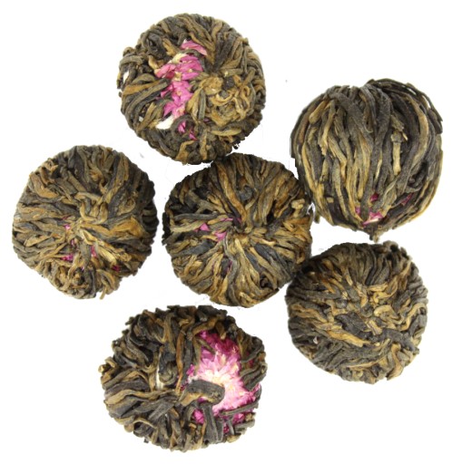 KVETNUTÝ čierny čaj Black ball lichi 1 ks.