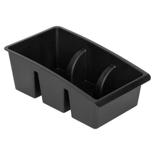 KUCHYŇSKÝ ORGANIZÁTOR NÁDOBA NA KORENIE PRIESTORY NA BYLINKY 25x15CM ČIERNA