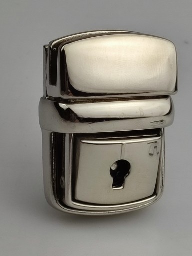 Zapínanie na zips na kabelku 27/40 mm strieborná