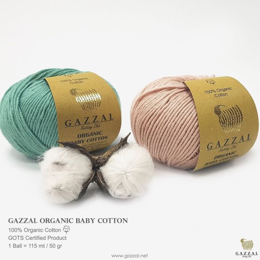 Priadza GAZZAL BIO BABY BAVLNA 431 tmavo béžová