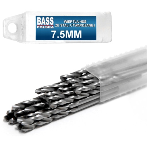 BASOVÝ VŔTAČ DO KOVU OCEĽ SUPER HSS 7,5mm 1 ks