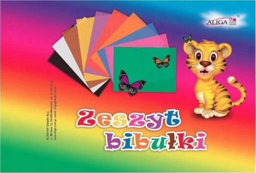 Hladký hodvábny papier v zošite A4, farebný, 10 listov.