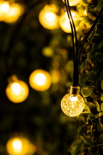 Solárne girlandové záhradné svietidlá BALLS 20x LED
