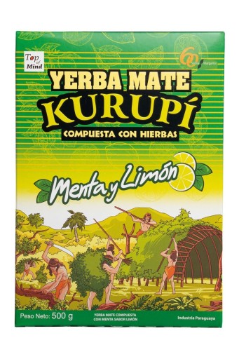 YERBA MATE ČAJ KURUPI MENTA Y LIMON 500G