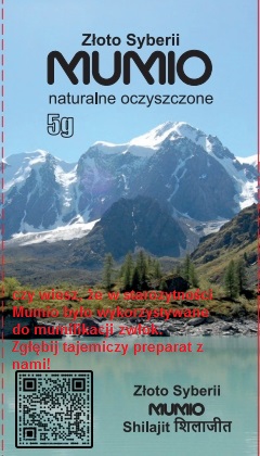SHILAJIT Mumio 5g kus super kvalitné zlato zo Sibíri