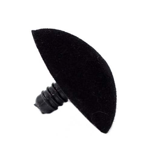 ČIERNY SEMIŠOVÝ MASKOT NOS 40 mm