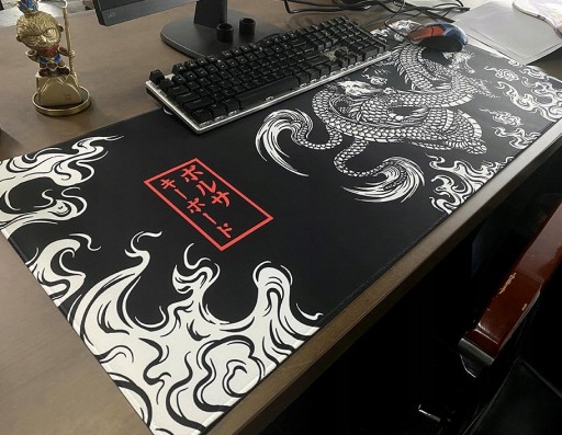 Veľká herná podložka pod myš Dragon XXL pre stolovú dosku