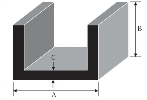Hliníkový kanál 40x20x2.0mm 1mb PA38
