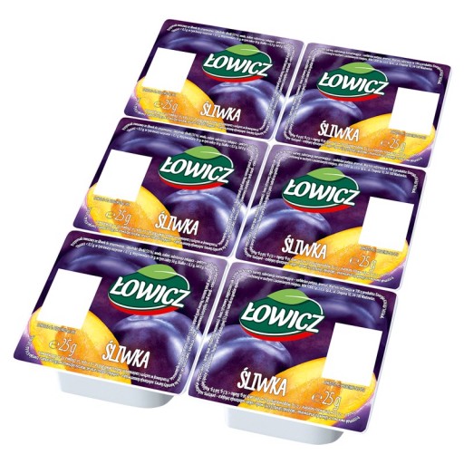 Łowicz Ovocný výrobok SLIVKOVÝ lekvár mini 6 x 25 g