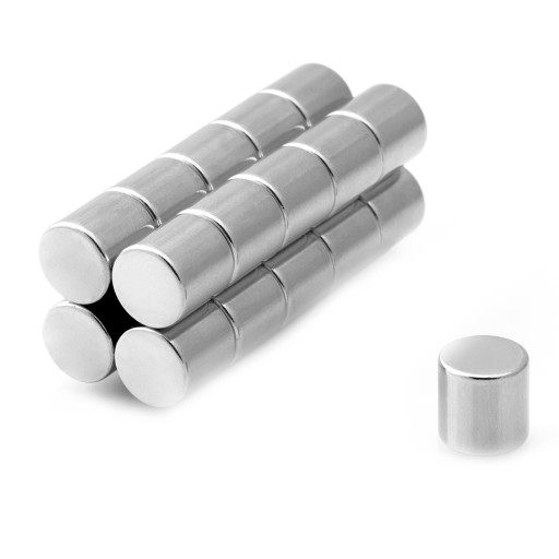 Neodymový valcový magnet 10x10 N38 okrúhly veľký silný