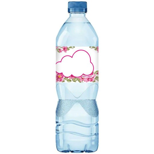ŠTÍTKY na fľašu vody samolepky s kvetmi SVÄTÉ prijímanie vlastné meno x3