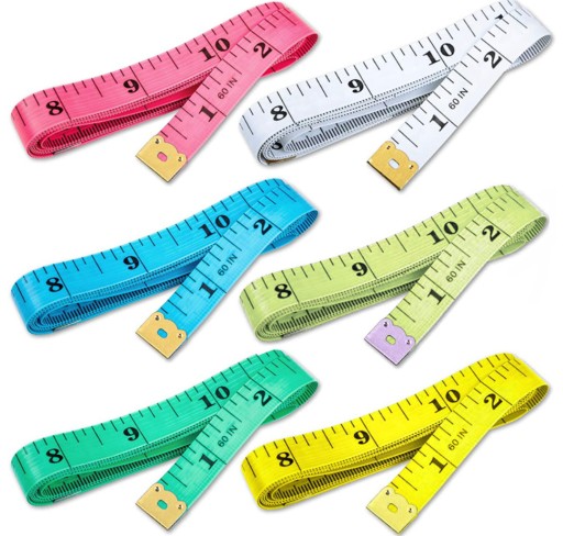 Tradičný krajčírsky krajčírsky meter, KRAJČÍRSKY CENTIMETER, viacfarebný, 150 cm