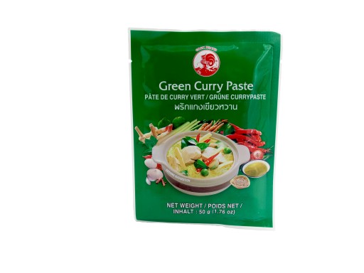 GREEN CURRY PASTE 50g GREEN COCK ZNAČKY THAJSKO