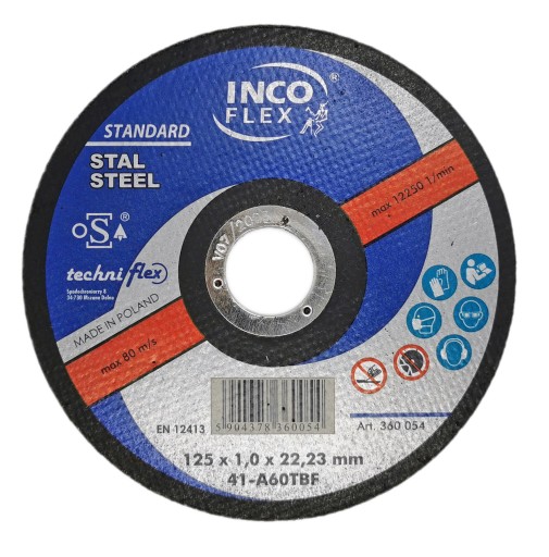 Kovový rezací kotúč 125x1mm INCO FLEX