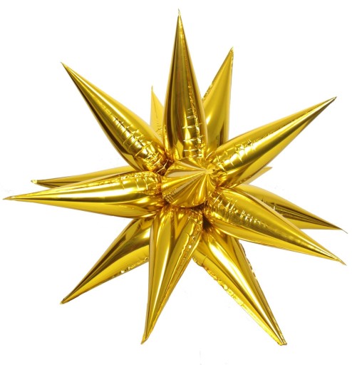 Fóliový balón STAR 3D balóny na narodeniny Úžasná dekorácia - 70 cm