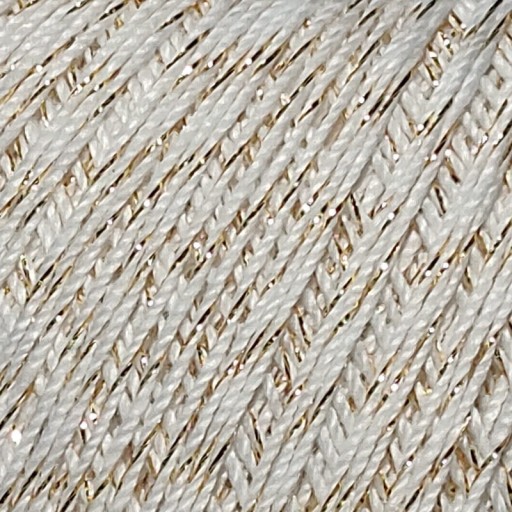 Cordonek Max Metallic – biela a zlatá