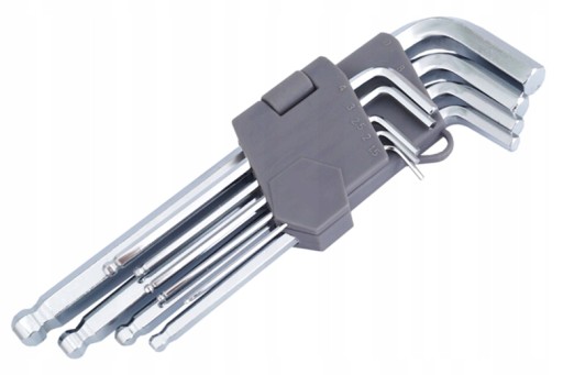 SÚPRAVA HEX guľových 180 MM 9 KS FV I8J03 IM KĽÚČE