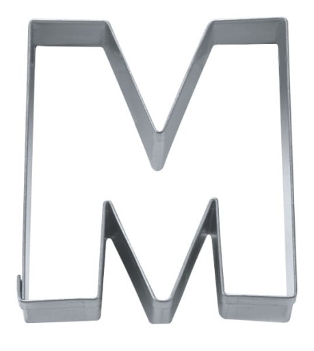 Vykrajovačka v tvare M - 6,5 cm