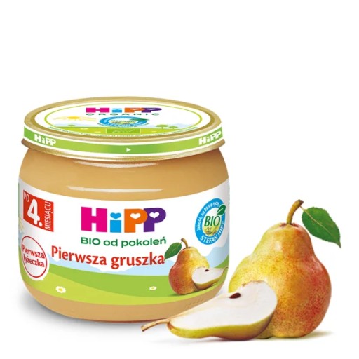 HiPP BIO po generácie, Prvá hruška, po 4 mesiacoch