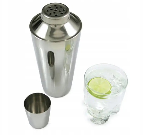 Trojdielny barmanský shaker, oceľ, 0,5l KH-1239