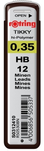 Tuhy Rotring Tikky 0,35 HB S0312410