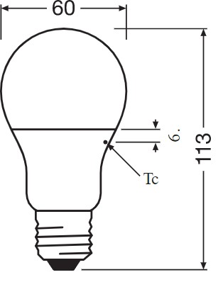 E27 LED žiarovka 8,5W 806lm 200° 4000K neutrálna biela HODNOTA OSRAM