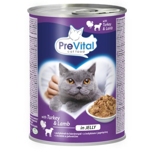 PREVITAL MOKRÉ KRMIVO PRE MAČKY 415G ZMIEŠANÁ HYDINA KRÁLIKOV