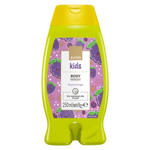 AVON KIDS TELO UMÝVANIE A KÚPEĽ 250 ML HROZNO NA SMIECH