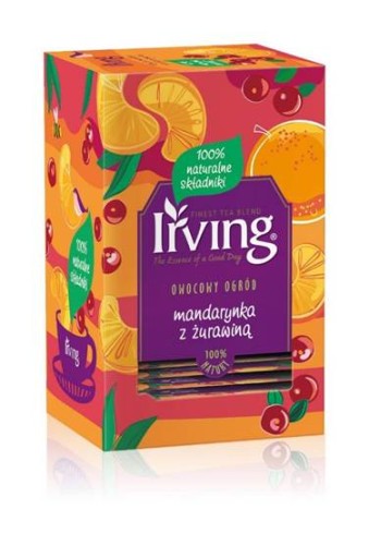 Express ovocný čaj mandarinka s brusnicou Irving 40 g