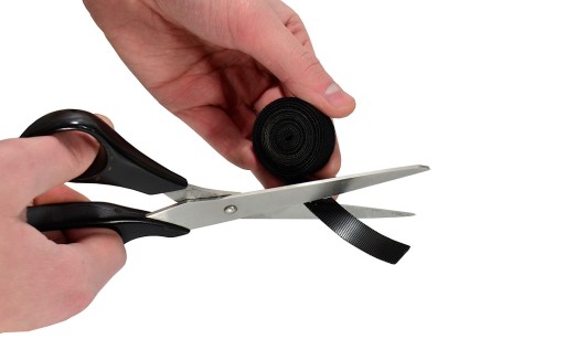 Páska na organizovanie káblov, pásik na suchý zips, 13 mm, 5 m, čierna