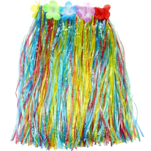 HAWAJSKÁ aloha sukňa FAREBNÝ mix RAINBOW