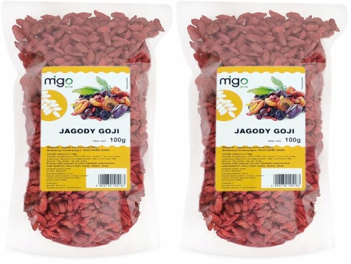 SET x2 GOJI BOBULE 100g Prírodné sušené ovocie