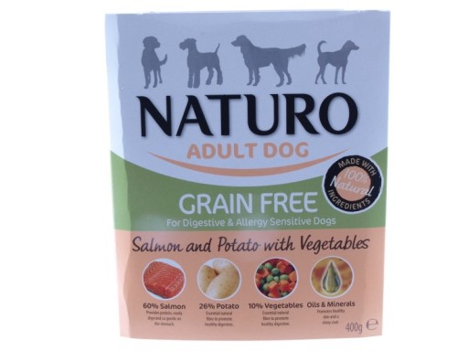 Naturo Adult Grain Free Losos so zeleninou 400g