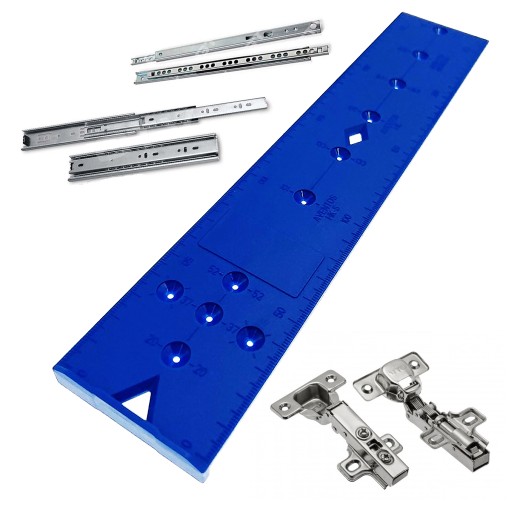 Šablóna na montáž VODÍTEĽA zásuvky a PÁNTOV KRABICE 55x270mm