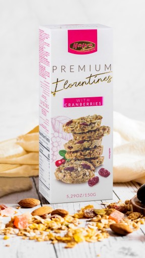Ovsené sušienky s brusnicami, florentínka, 150g Malwa