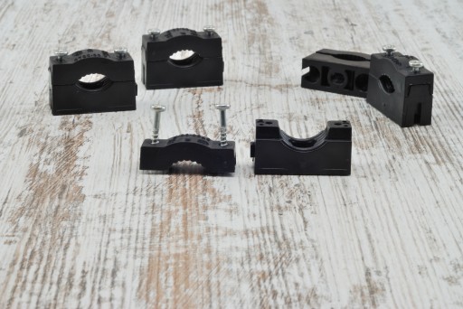 loft čierny držiak pletenej šnúry 3x1,5 3x2,5mm loft retro