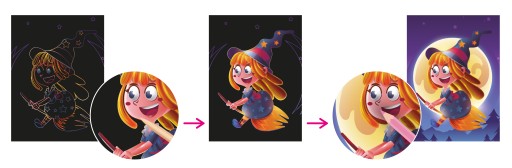 Škrabacia hra MAGIC SCRATCH, omaľovánky na výber