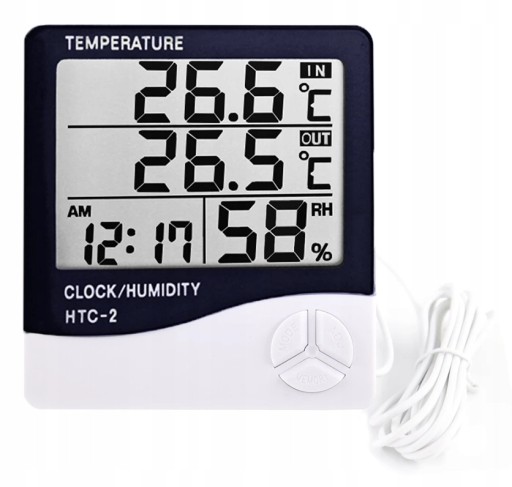 METEOROLOGICKÝ TEPLOMER ELEKTRONICKÝ HYGROMETER SONDA VLHKOMER