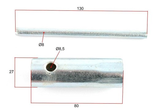Motocykel kľúč na zapaľovacie sviečky 21mm Romet Komar WSK MZ Jawa ATV
