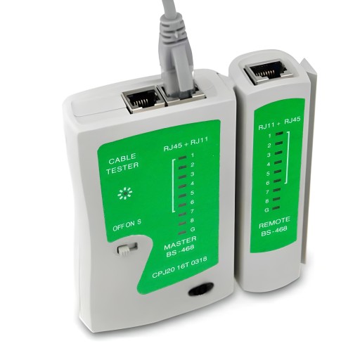 TESTER SIEŤOVÝCH KÁBLOV RJ45 RJ11 LED