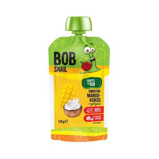 BOB SNAIL MUS smoothie MANGO KOKOS CITRÓN 120g